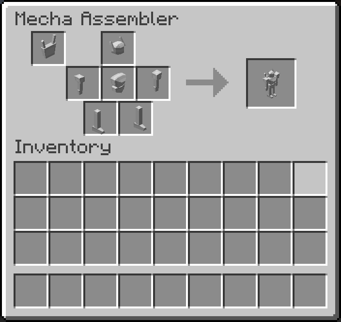 Mecha assembler UI