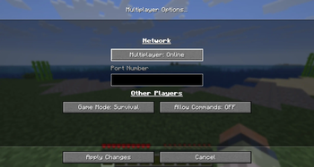 Opening Multiplayer World