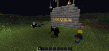 Enemy axe in hand