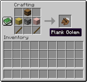 Plank Golem Recipe