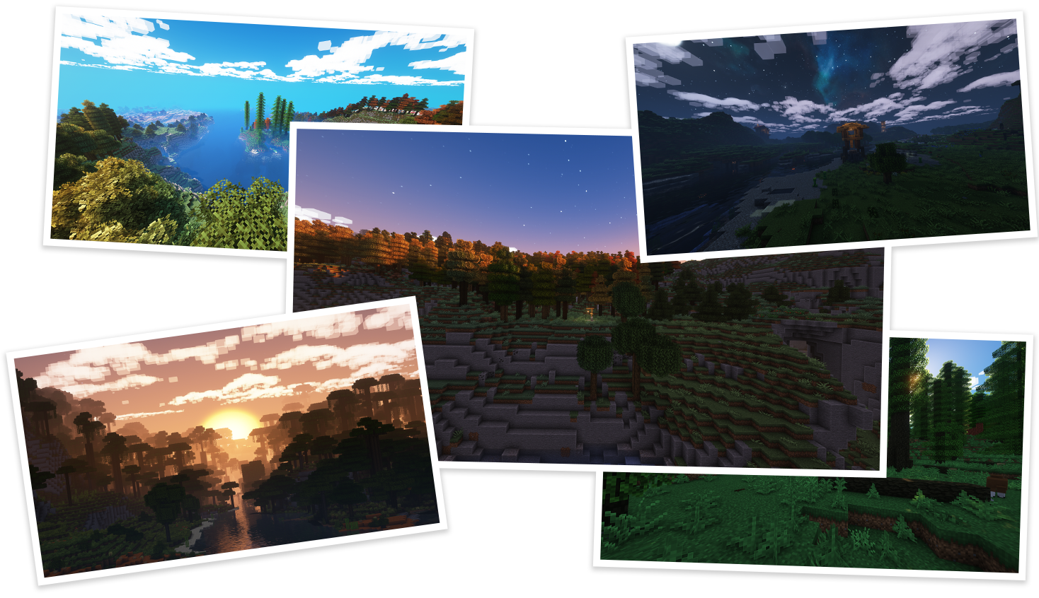 Collage of Screenshots from the game