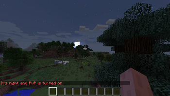 PvP Enabled (night time)