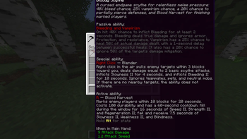 Bloody scythe