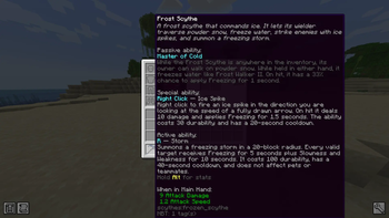 Frost scythe