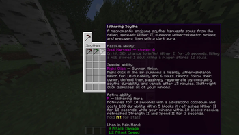 Withering scythe