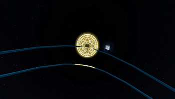 Final sequence of the T6 resonance structure upgrade animation.