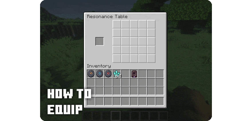 Charm equip and reshape