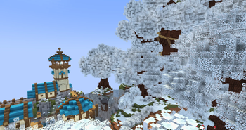 skyblock - fishing outpost & wilderness