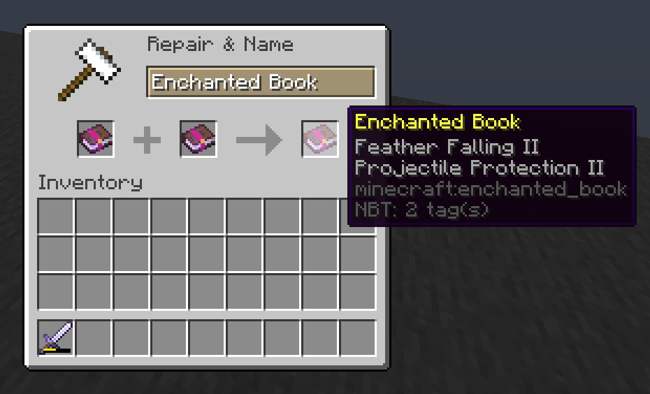 Combining enchanted books is free