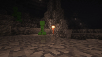 Creeper and it's Deepslate Variant