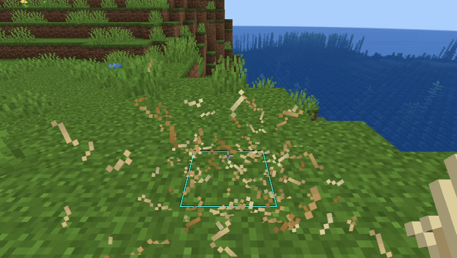 Grass Blade particle override