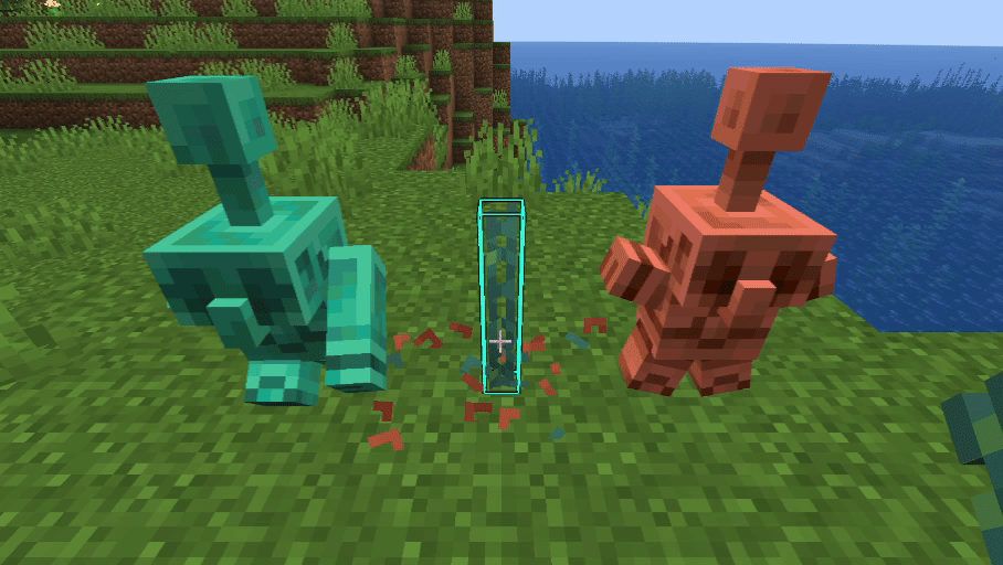 Copper chain particles