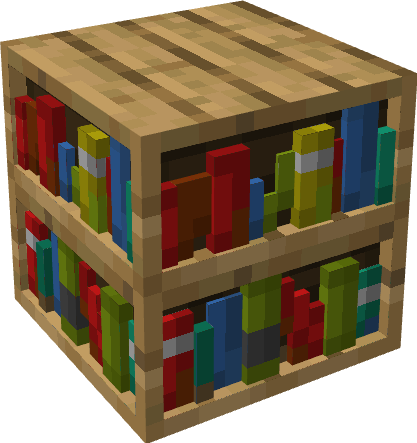 3D Chiseled Bookshelves Minecraft Texture Pack