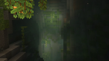 The lush caves