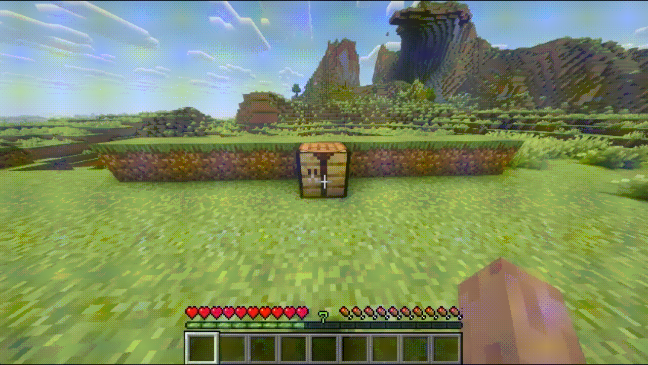Crafting 4 redstone block with Patternium.