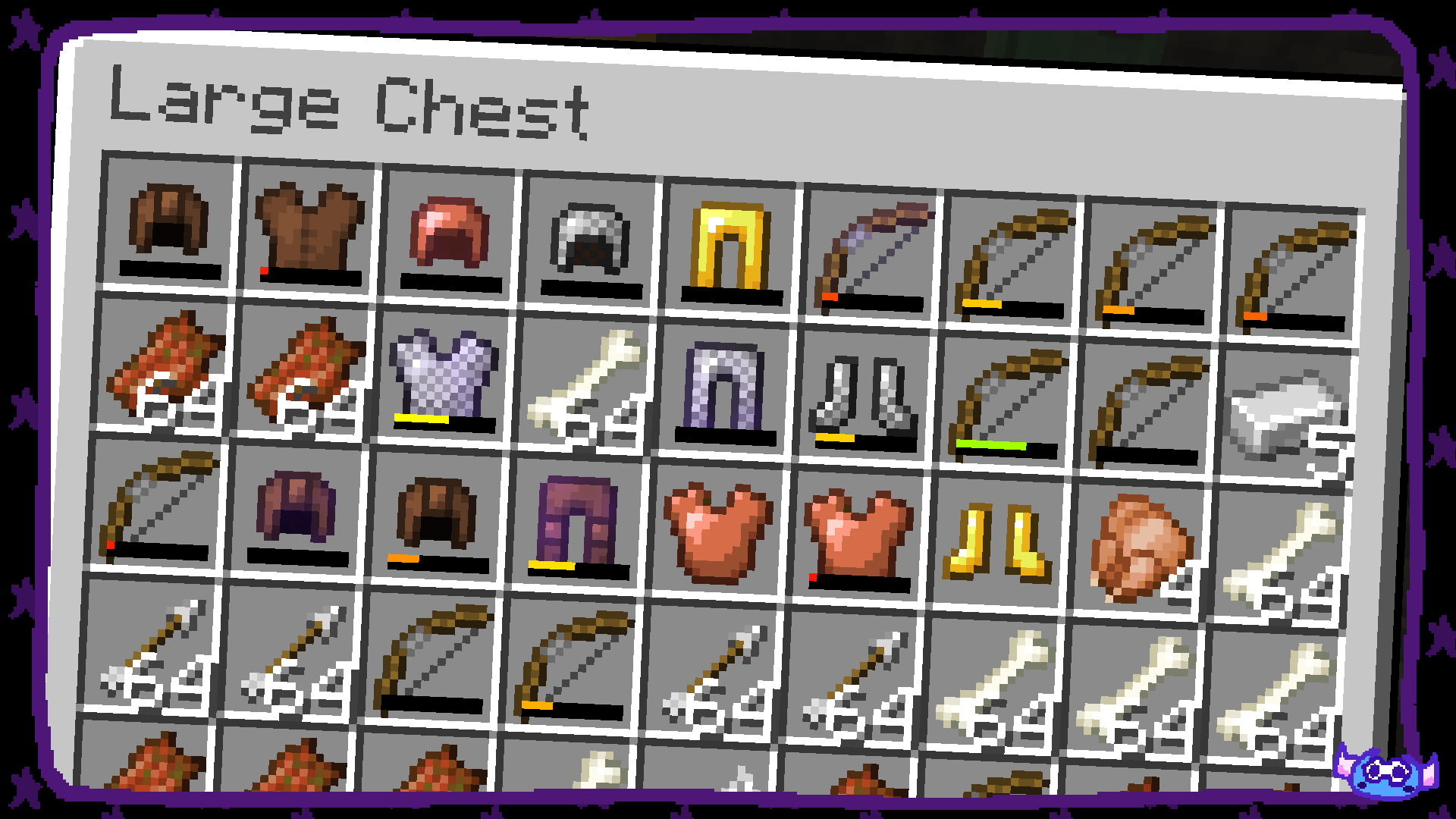 Items in chest inventory