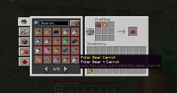 Crafting Layout For Carrot Items