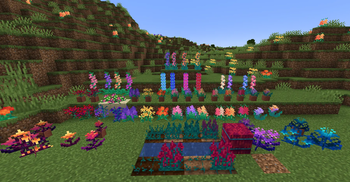 Main set of flowers (some textures may be outdated)