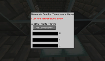 Research Reactor Temperature Gauge