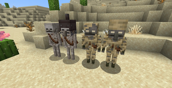 Warm Skeletons and Parched