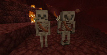 Nether Piglin Skeletons