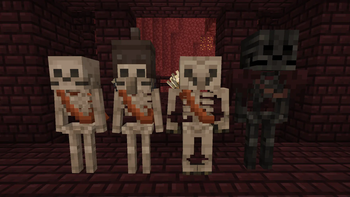 Nether Skeletons and Wither Skeleton