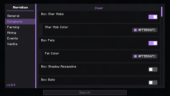 Meridian GUI