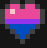 pride bi hearts