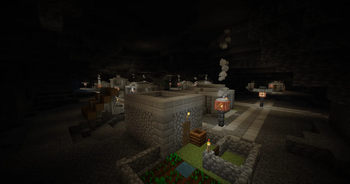 Underground dwarf village