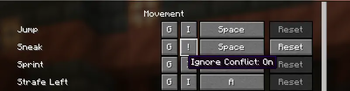 Keybinds with Ignore Conflict ON