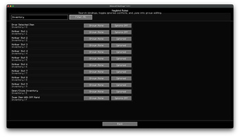 Filtered Keyboard Rules screen 1