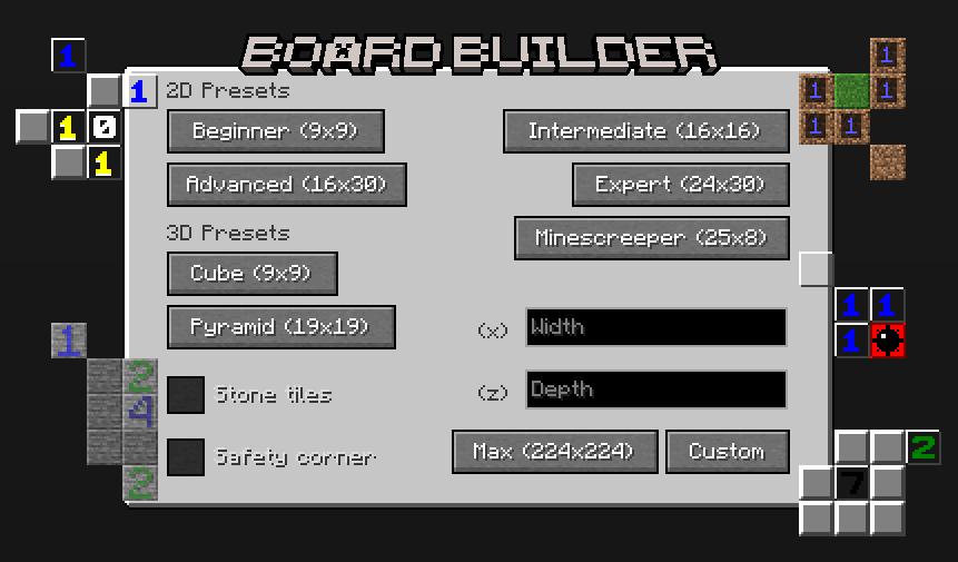 Board Builder screen