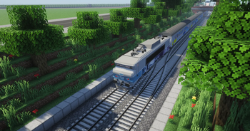Train compostion with fluo gran est
