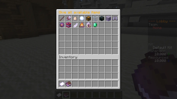 Available items