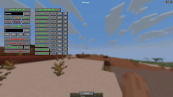 Settings Menu