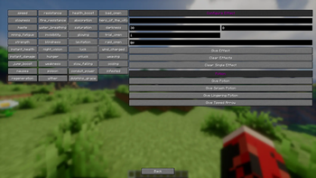 Potions/Effects Menu
