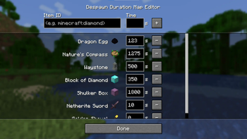 The Despawn Duration Map Editor