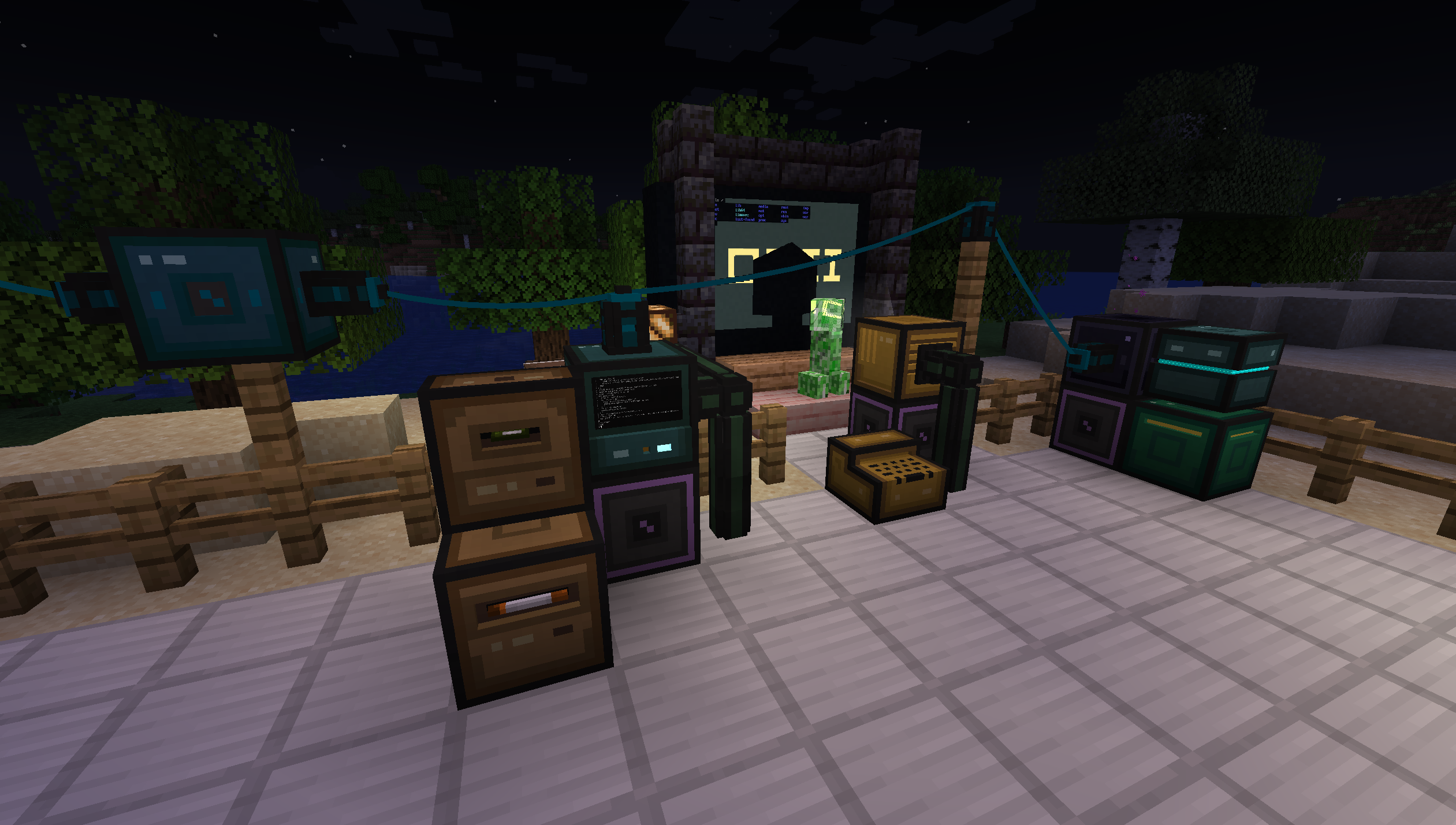 Overview of blocks in the mod, including computer, robot, disk drive, projector annd more.