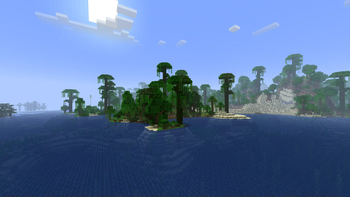 Jungle with a beach in 1.2.5