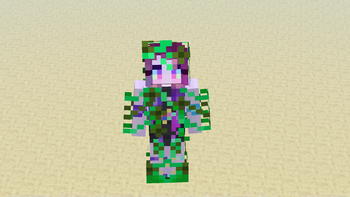 Green Leather Retexture (Flowers and Vines Armor)