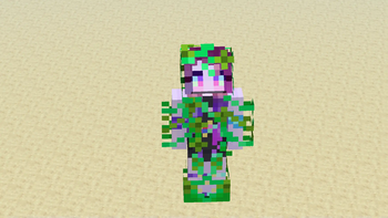 Lime Leather Retexture (Flowers and Vines Armor)