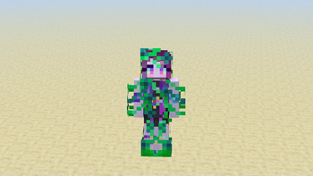 Cyan Leather Retexture (Flowers and Vines Armor)