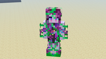 Magenta Leather Retexture (Flowers and Vines Armor)