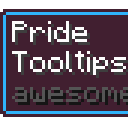 Pink Red, Blue-Frame Tooltip (Split Monochrome Background/Frame)