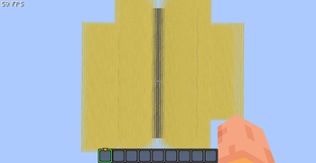 With pack: ~60fps