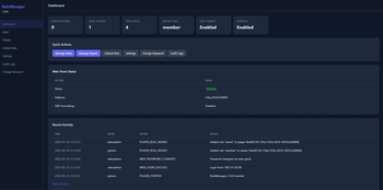 Web panel