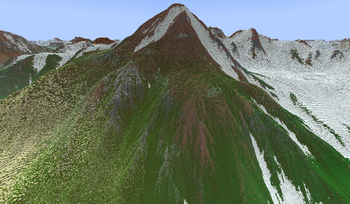 Eroded mountain
