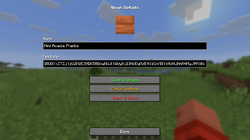 Head Details Screen