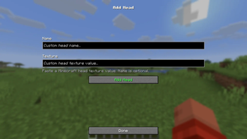 Add Head Screen