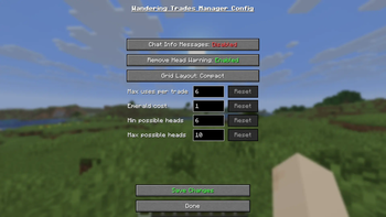 Mod Config Screen